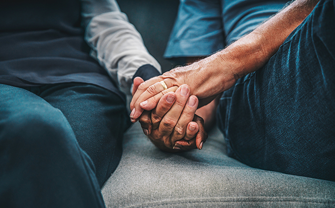 Elderly Holding Hands